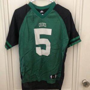 Kids Green and Black Celtics Shirt
